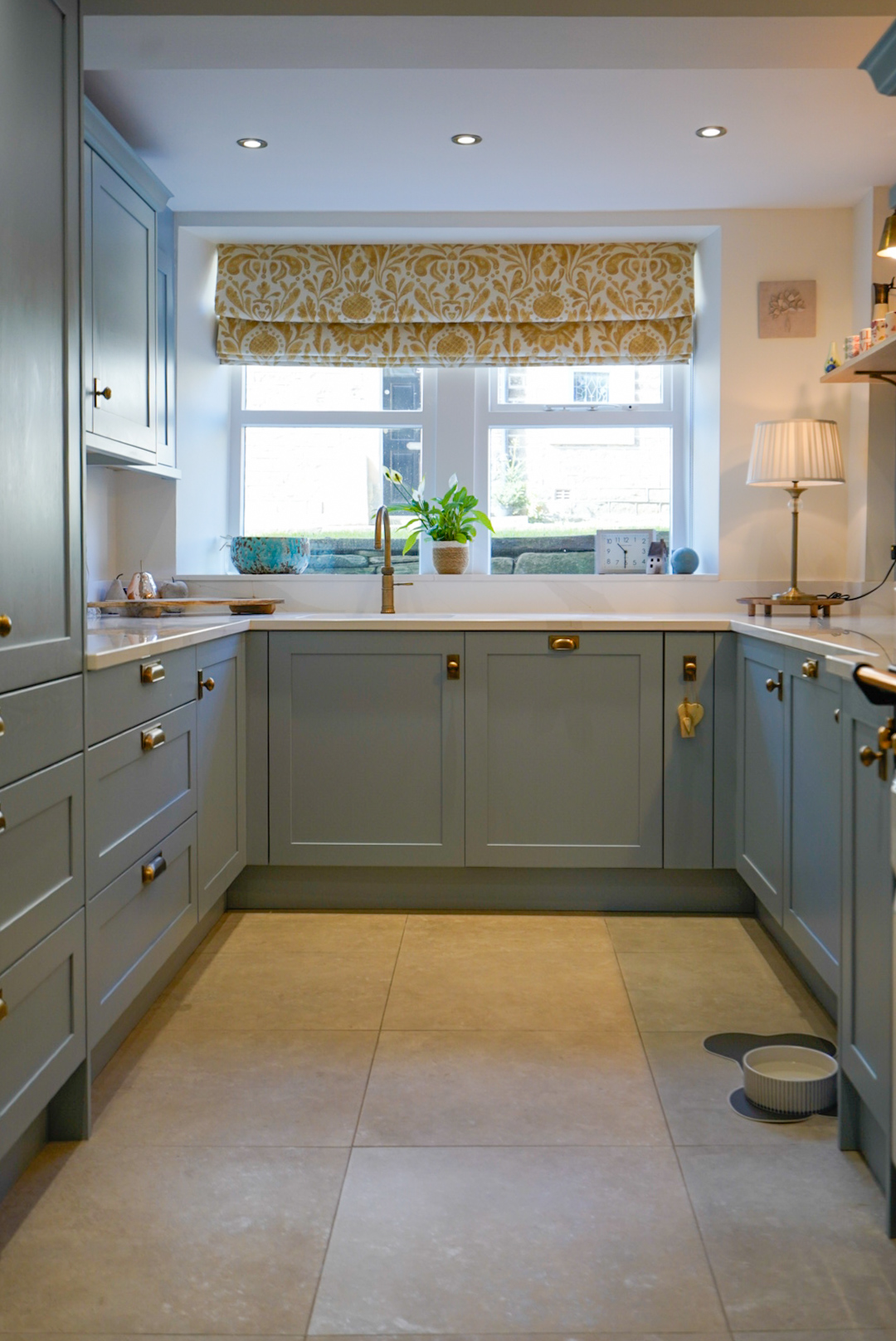 Linton shaker kitchen by Daval in Powder Blue
